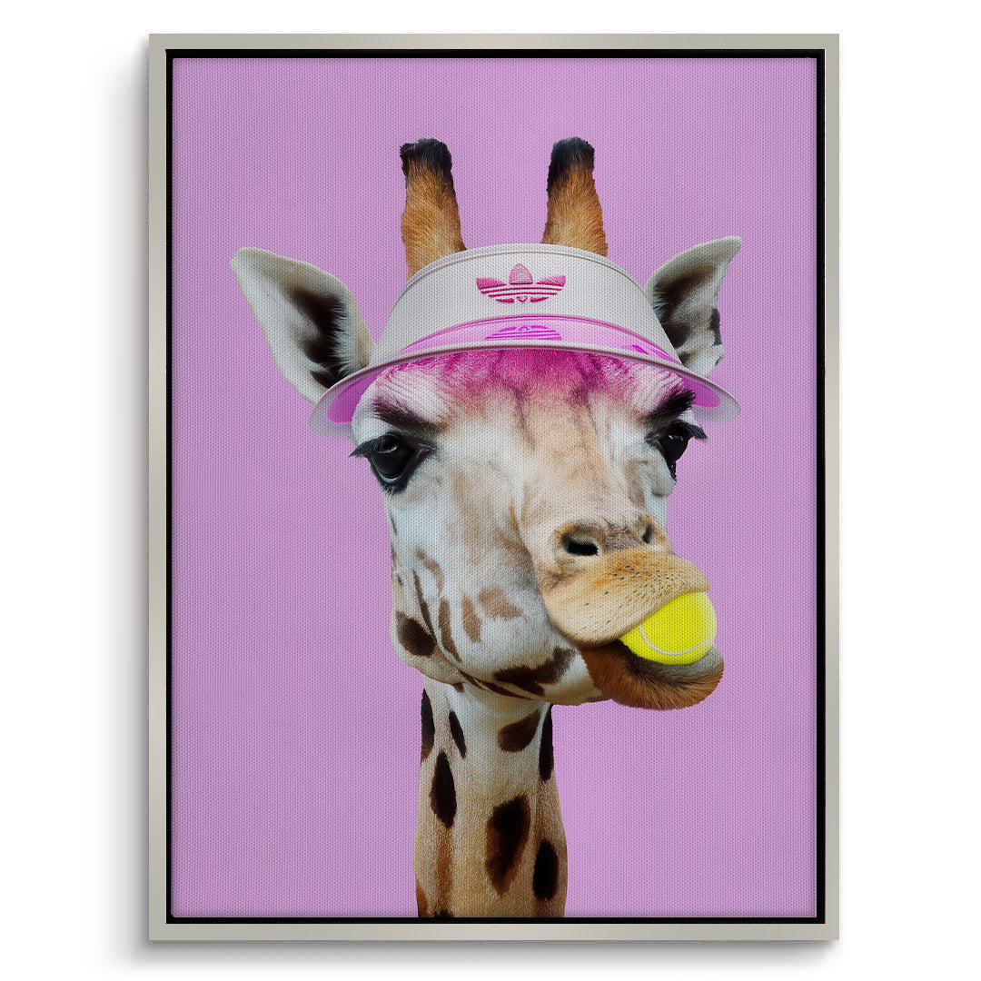 2Tennis Giraffe - Canvas