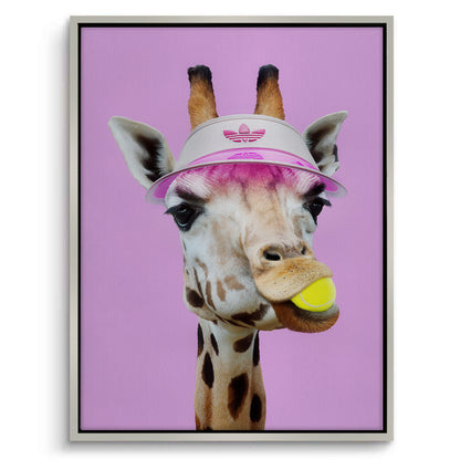 Tennis Giraffe - Canvas