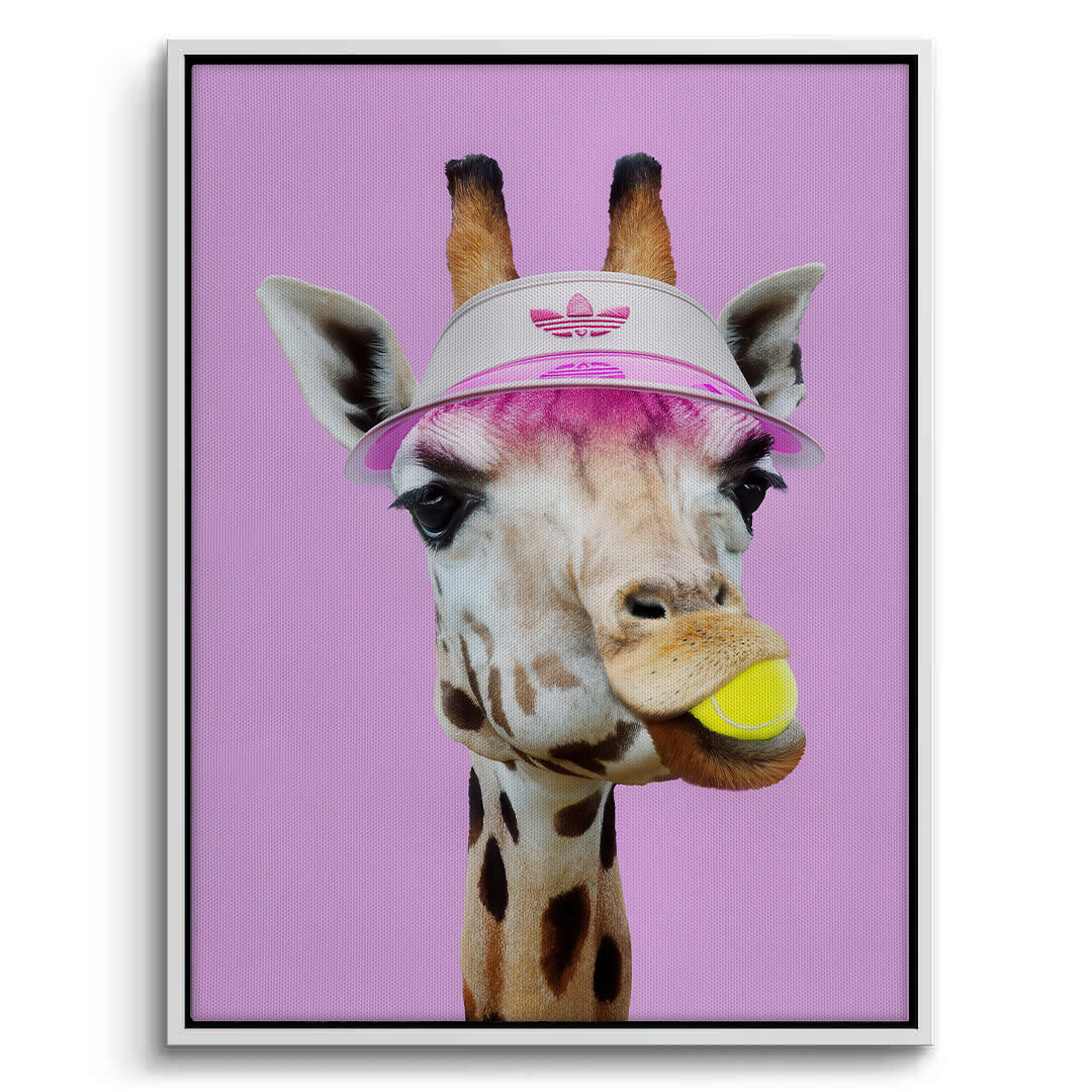 2Tennis Giraffe - Canvas