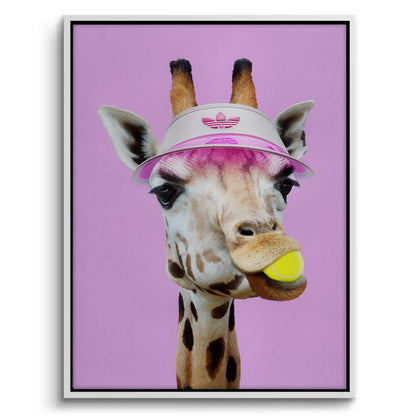 Tennis Giraffe - Canvas