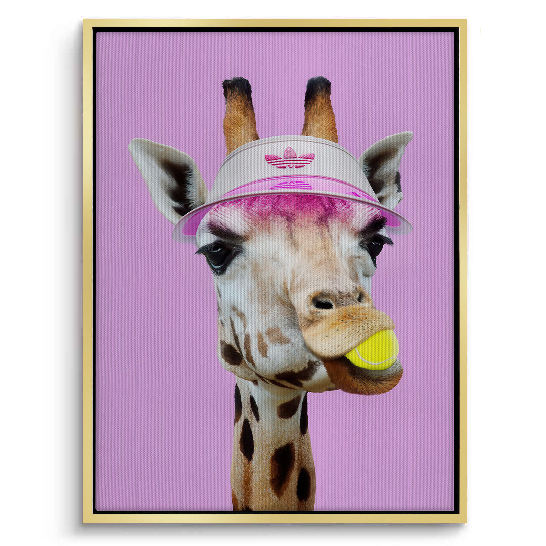 2Tennis Giraffe - Canvas