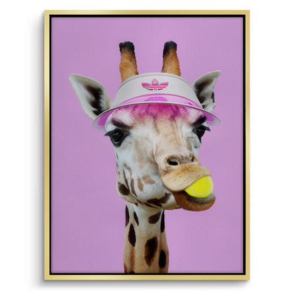 Tennis Giraffe - Canvas