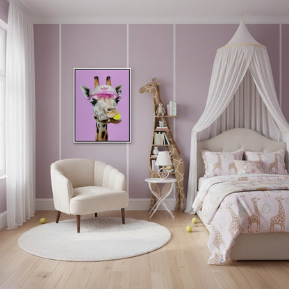 Tennis Giraffe - Canvas