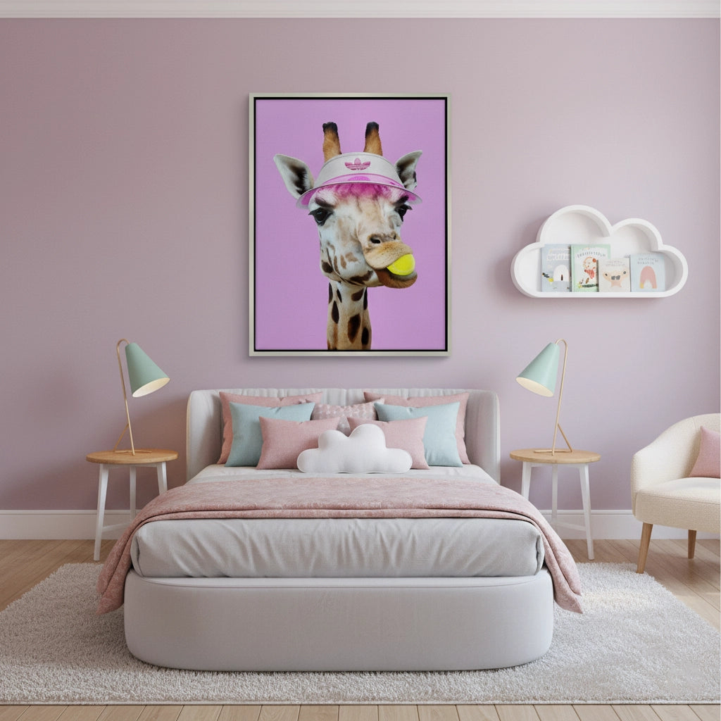 2Tennis Giraffe - Canvas