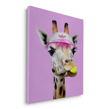 Tennis Giraffe - Canvas