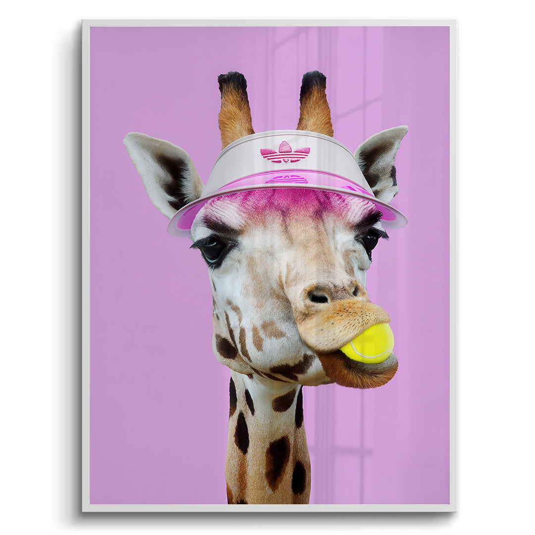 2Tennis Giraffe - Fine Art