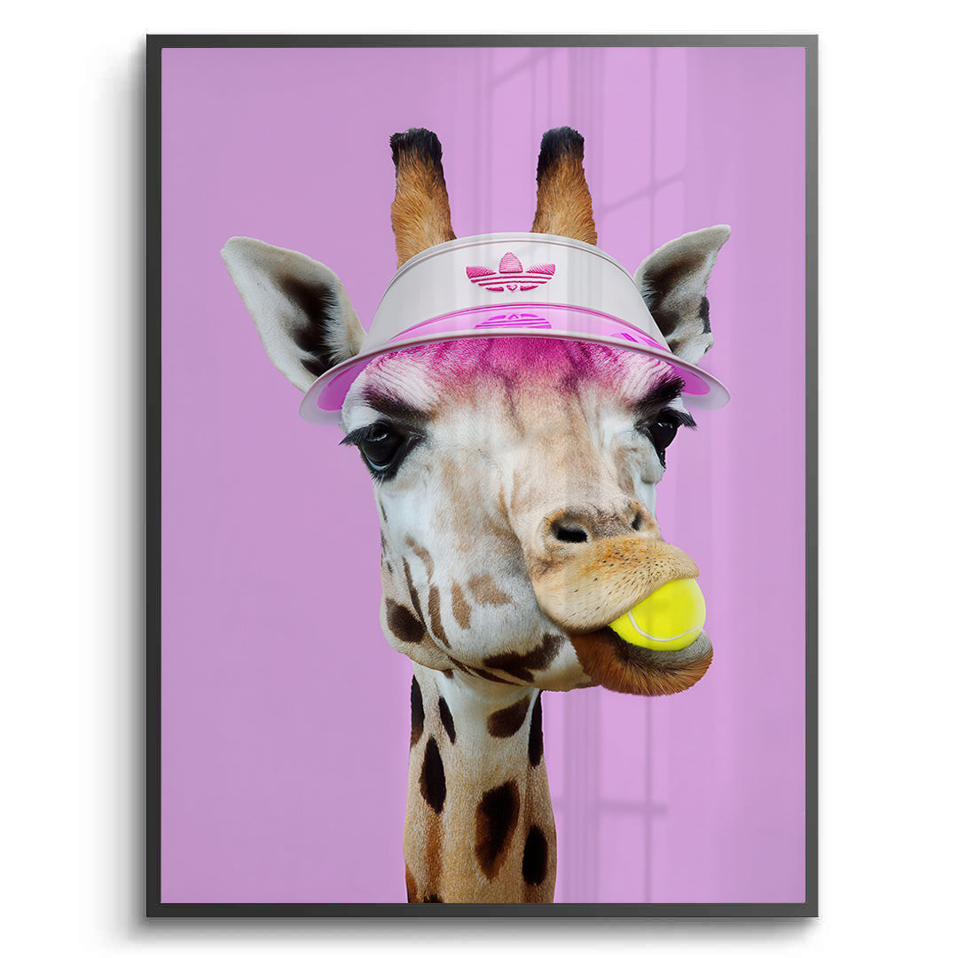 2Tennis Giraffe - Fine Art