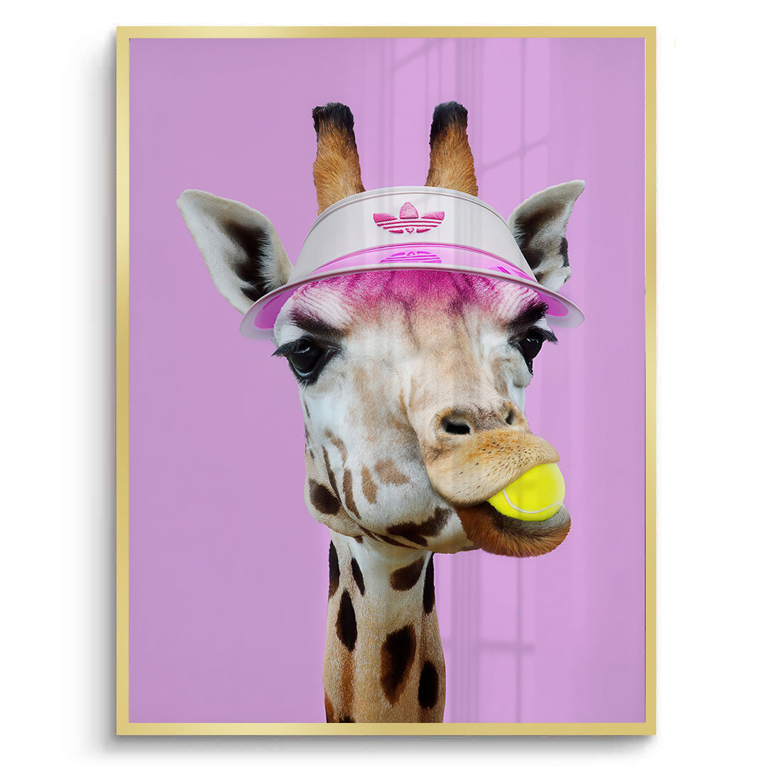 2Tennis Giraffe - Fine Art