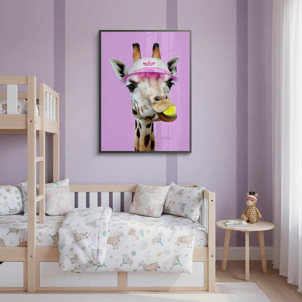 2Tennis Giraffe - Fine Art