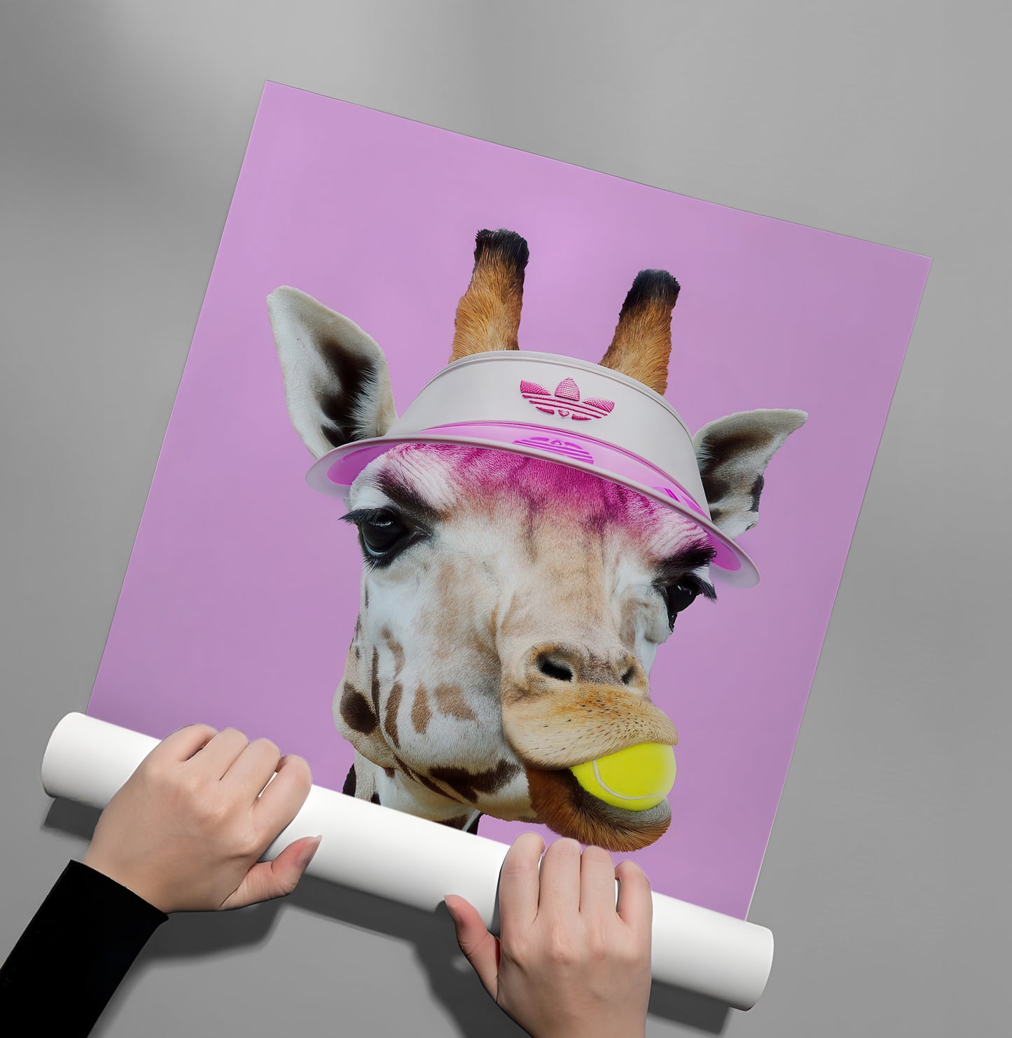 2Tennis Giraffe - Poster
