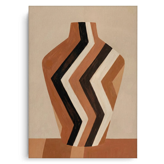 Terra Zig-Zag Vass - Canvas