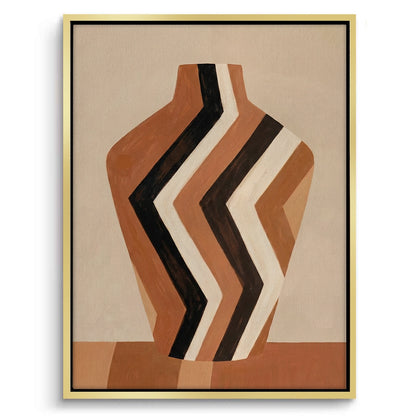 Terra Zig-Zag Vass - Canvas