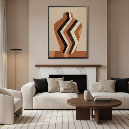 Terra Zig-Zag Vass - Canvas