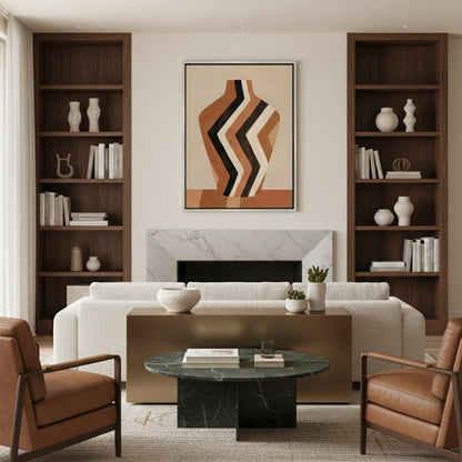 Terra Zig-Zag Vass - Canvas