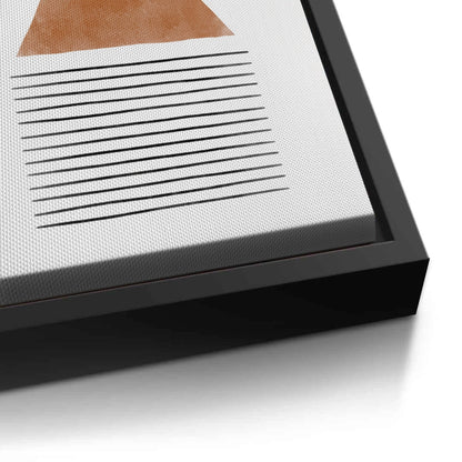 Terracotta Abstract Geometry - Canvas