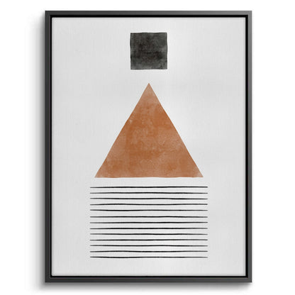 Terracotta Abstract Geometry - Canvas
