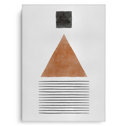 Terracotta Abstract Geometry - Canvas
