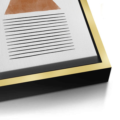 Terracotta Abstract Geometry - Canvas