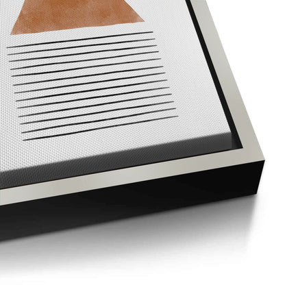 Terracotta Abstract Geometry - Canvas