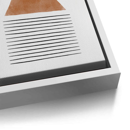 Terracotta Abstract Geometry - Canvas