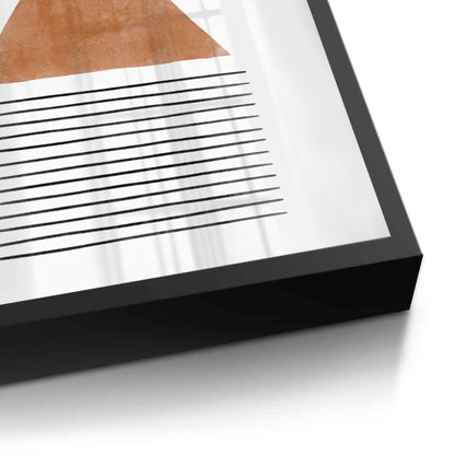 Terracotta Abstract Geometry - Fine Art