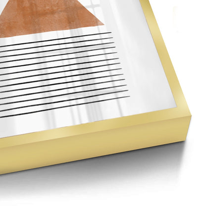 Terracotta Abstract Geometry - Fine Art