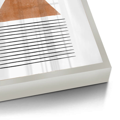 Terracotta Abstract Geometry - Fine Art