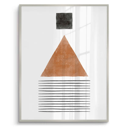 Terracotta Abstract Geometry - Fine Art