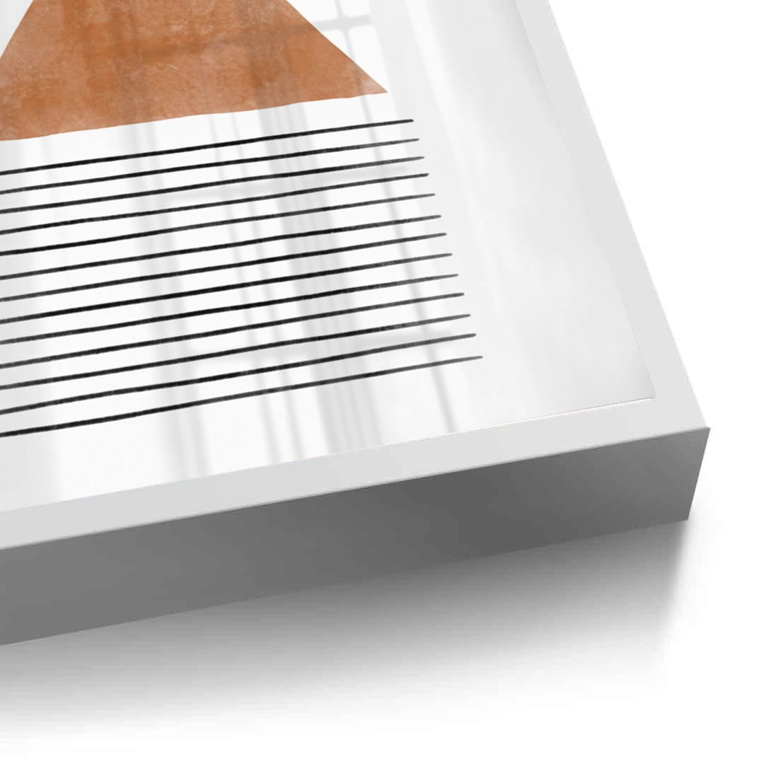 2Terracotta Abstract Geometry - Fine Art