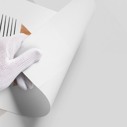 Terracotta Abstract Geometry - Poster