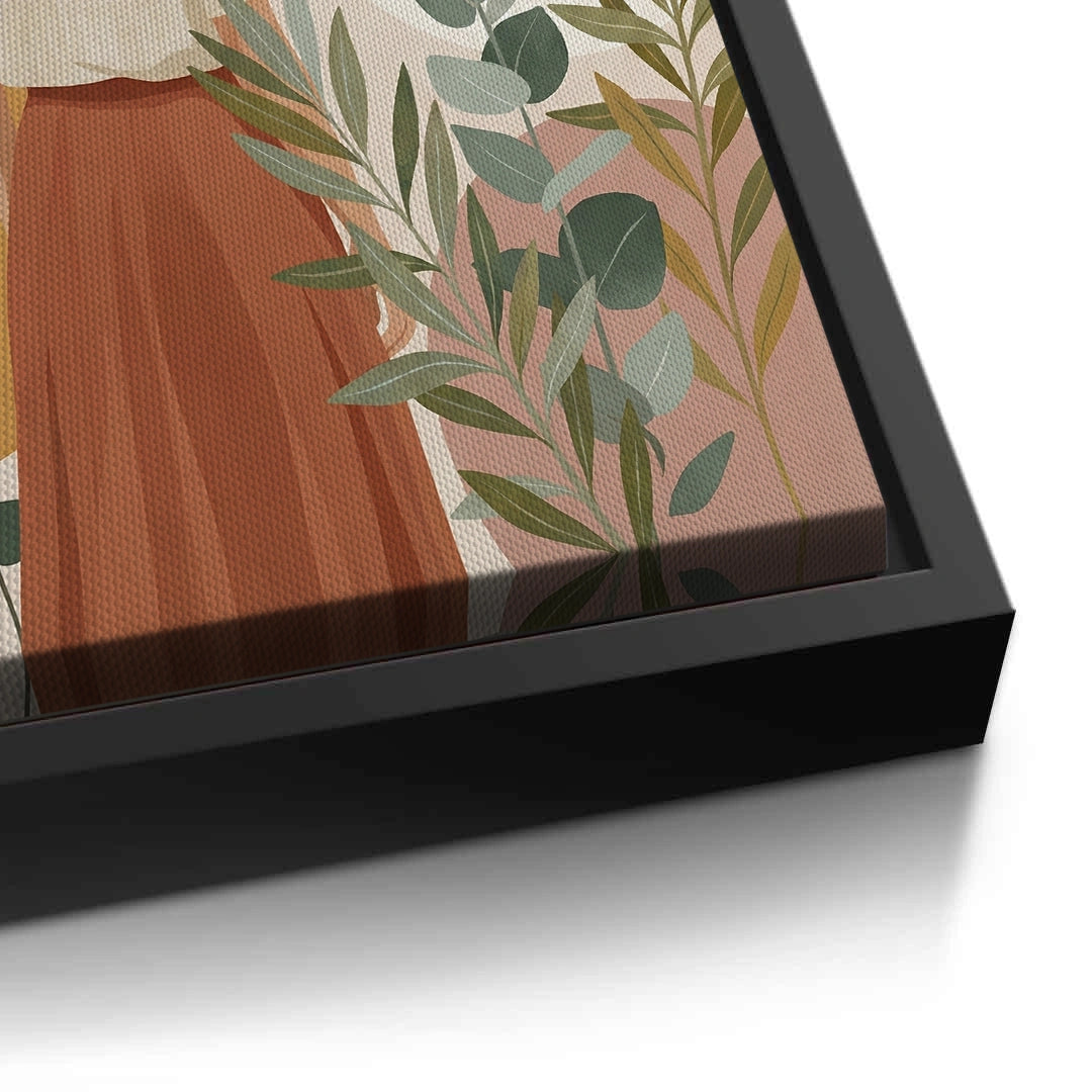 2Terracotta Garden Girl - Canvas