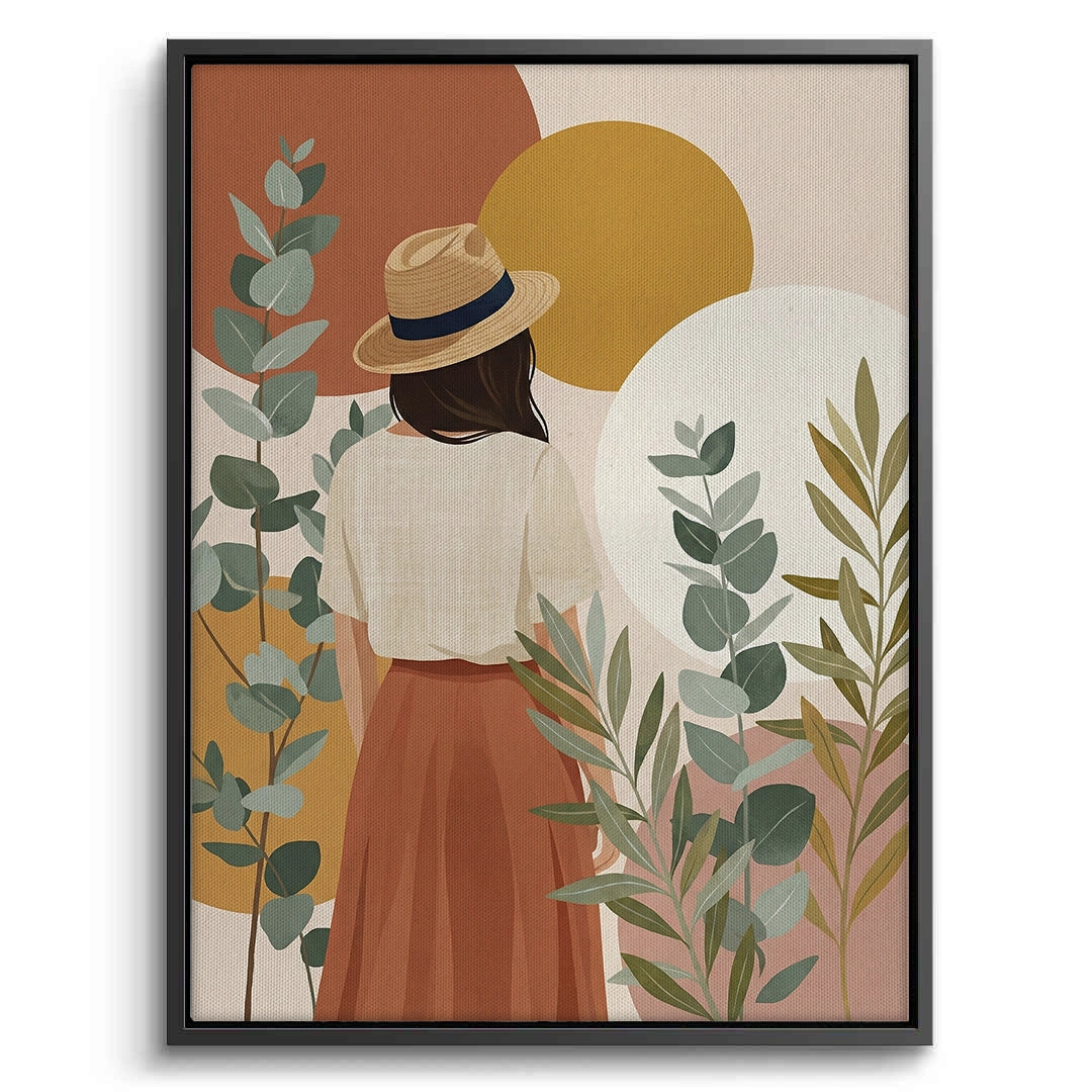 2Terracotta Garden Girl - Canvas