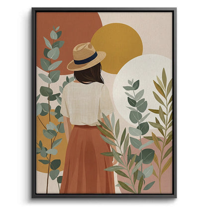 Terracotta Garden Girl - Canvas