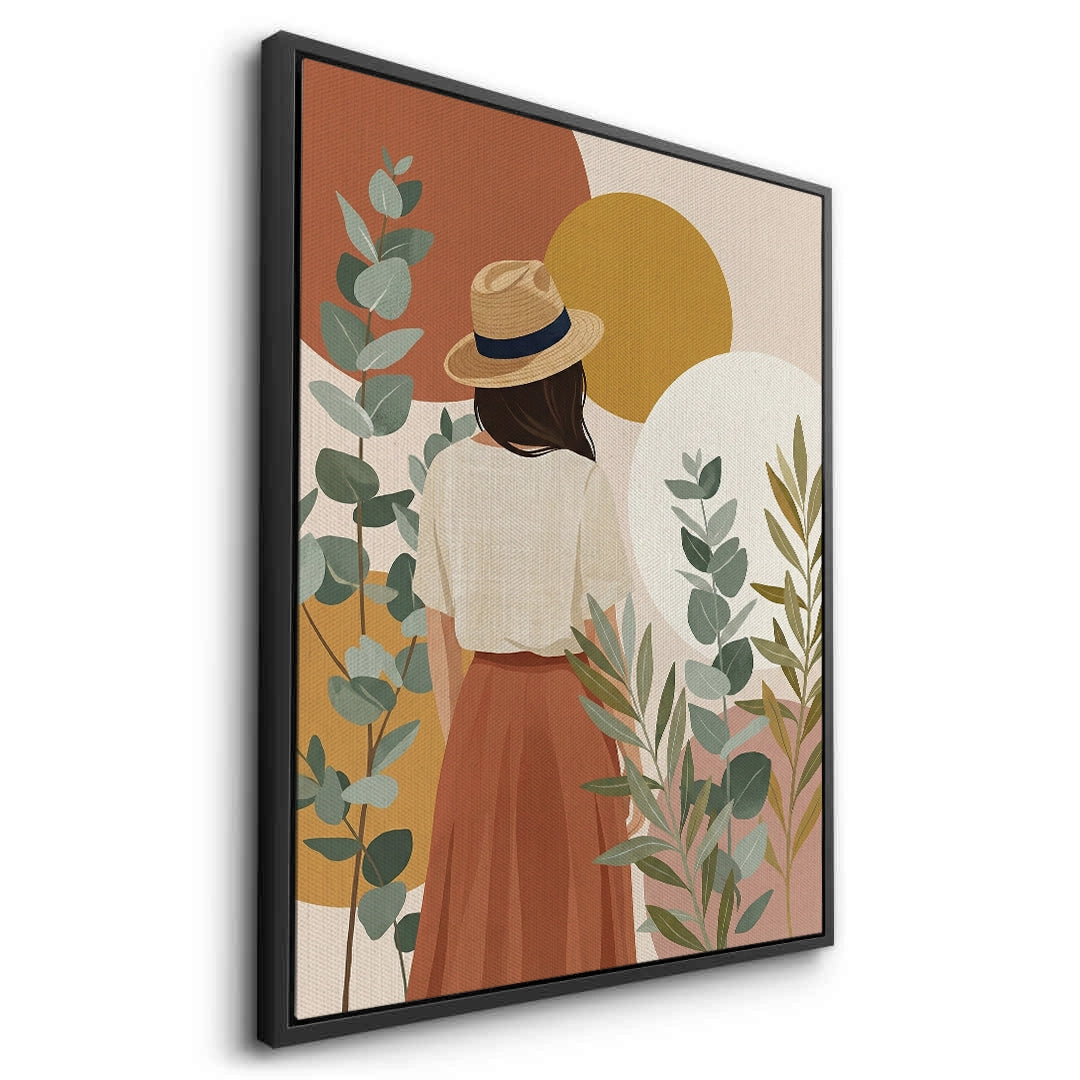 2Terracotta Garden Girl - Canvas