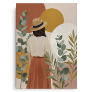 Terracotta Garden Girl - Canvas