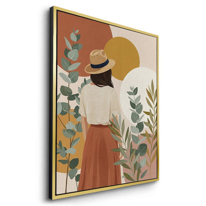Terracotta Garden Girl - Canvas