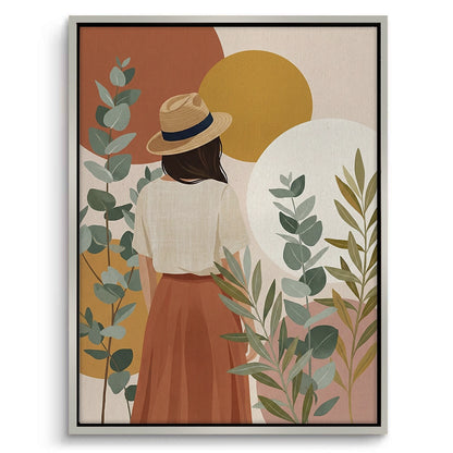 Terracotta Garden Girl - Canvas