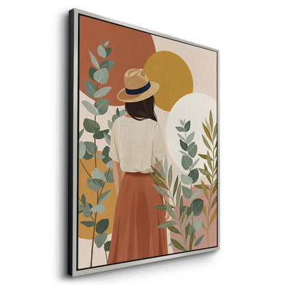 Terracotta Garden Girl - Canvas