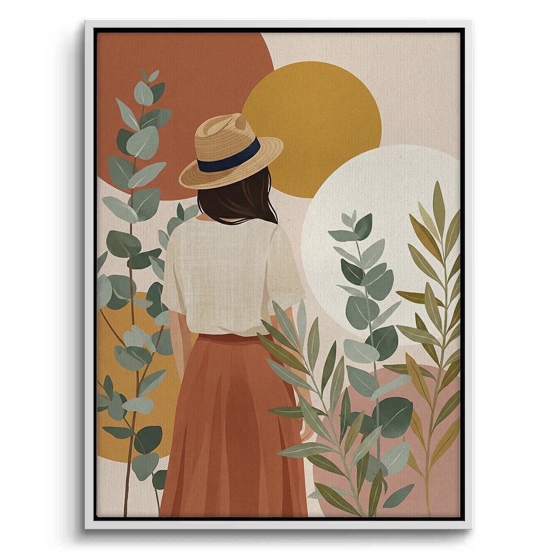 2Terracotta Garden Girl - Canvas