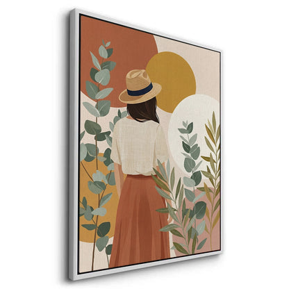 Terracotta Garden Girl - Canvas