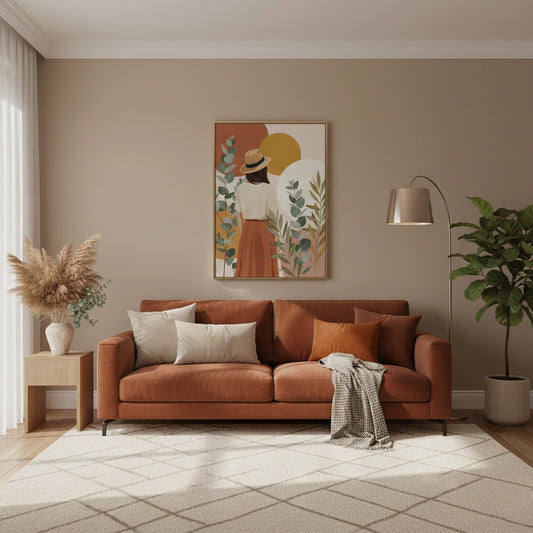 Terracotta Garden Girl - Canvas