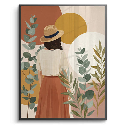Terracotta Garden Girl - Fine Art