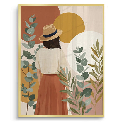 Terracotta Garden Girl - Fine Art