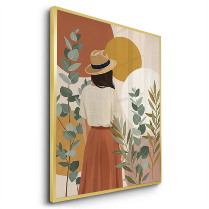 Terracotta Garden Girl - Fine Art