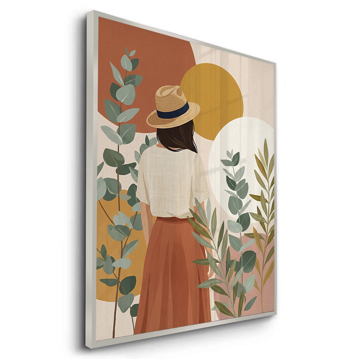 2Terracotta Garden Girl - Fine Art