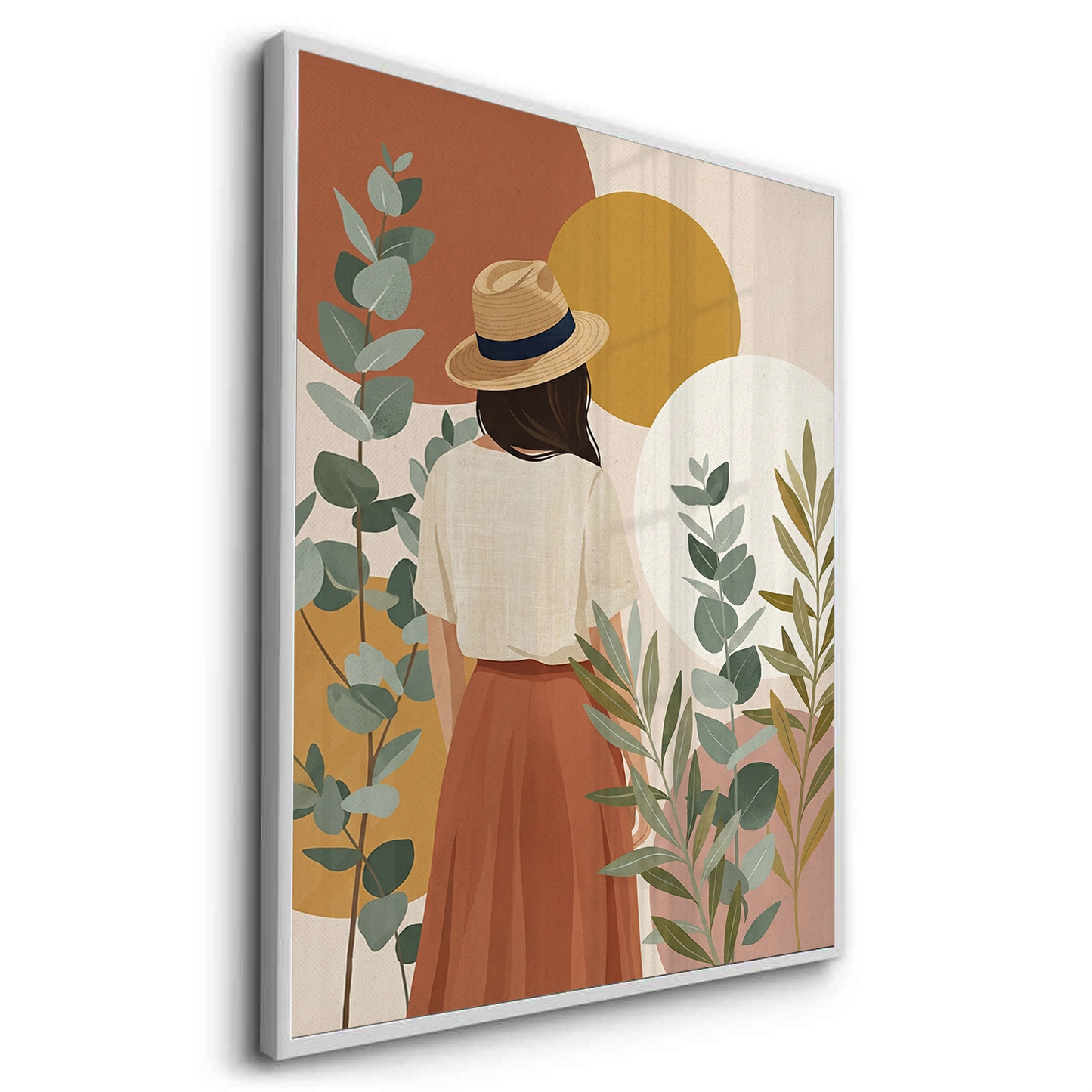 2Terracotta Garden Girl - Fine Art