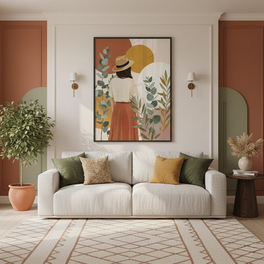 2Terracotta Garden Girl - Fine Art