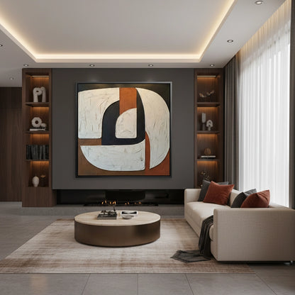 Terracotta Organic Painting #MTOR110