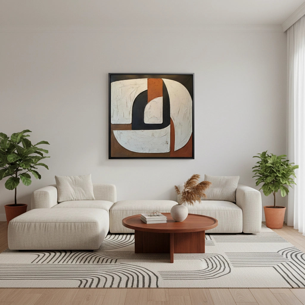 2Terracotta Organic Painting #MTOR110