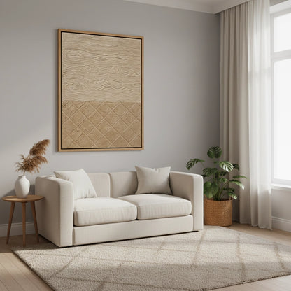 Textured Beige Lattice Painting #TBLA220